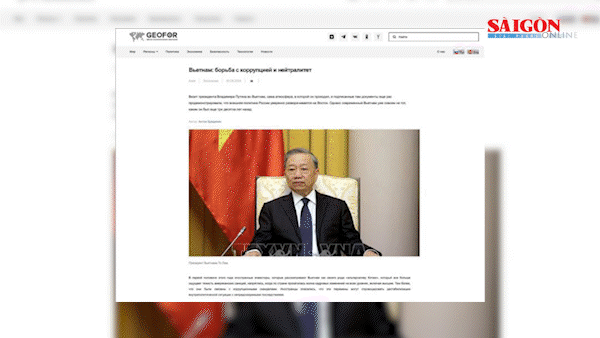 Truyền thông Nga đưa tin tích cực về cuộc chiến chống tham nhũng của Việt Nam