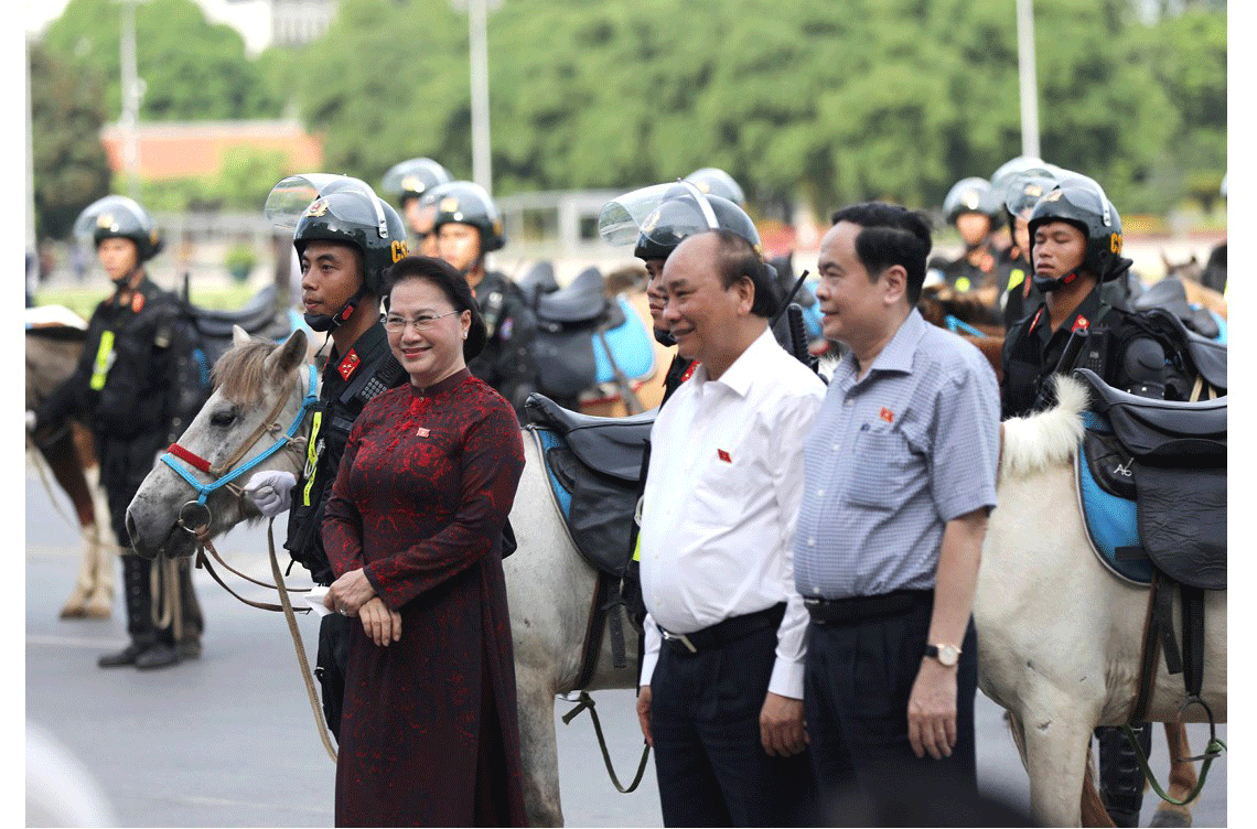 Cavalry Mobile Police Corps introduced for the first time to the public ảnh 4 Cavalry Mobile Police Corps introduced for the first time to the public ảnh 4