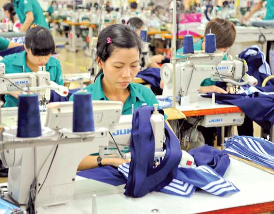 Dệt may dự kiến xuất khẩu 2015 tăng 10-15%.