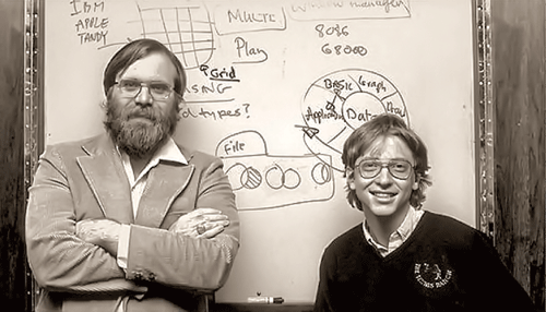 Bill Gates và Paul Allen những ngày đầu tại Microsoft.