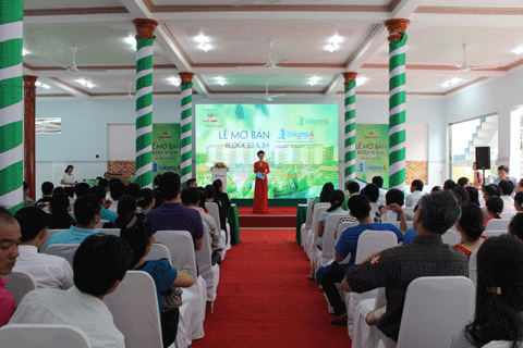 Sự kiện mở bán block B3, B4 (khu dân cư EHome 4) thu hút sự quan tâm của nhiều khách hàng