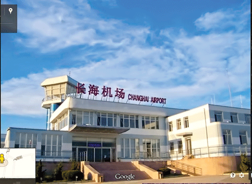 Quang cảnh đìu hiu ở sân bay Trường Hải, Trung Quốc qua ảnh chụp của Google.