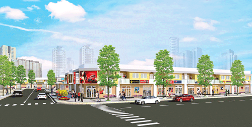 Phối cảnh mặt tiền dự án.