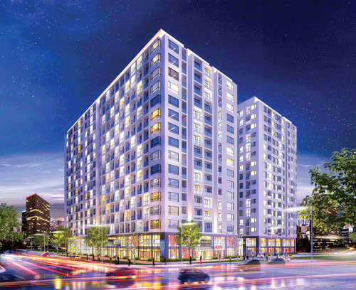 Phối cảnh dự án Sky Center của Hung Thinh Corp.