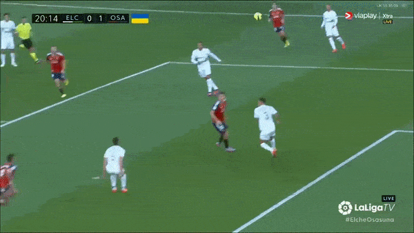 Elche vs Osasuna 1-1: Ezequiel Avila đánh đầu siêu phẩm mở bàn, Angel Carmona sút xa chia điểm xứng đáng