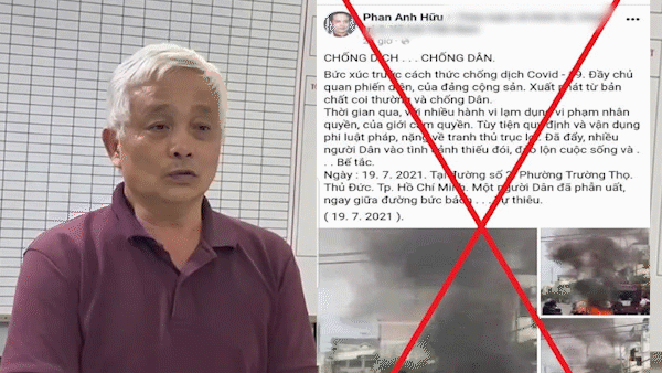 Khởi tố, tạm giam đối tượng tung tin xuyên tạc liên quan đến  công tác phòng chống dịch Covid-19