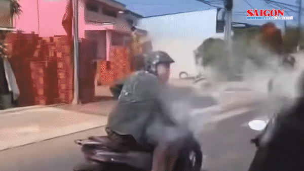 Vĩnh Long: Công an triệu tập nhóm thanh, thiếu niên chọi bột, chạy xe dàn hàng ngang