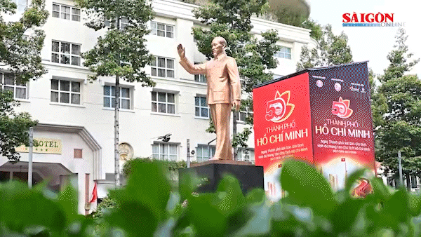 Rực rỡ cờ hoa chào mừng 50 năm TPHCM vinh dự mang tên Bác