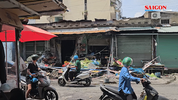 Cháy ki ốt bán rau, 1 người tử vong, 2 người bị thương
