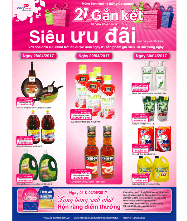 Co.opmart cả nước giảm giá cực mạnh phục vụ lễ 30-4 và 1-5 ảnh 1