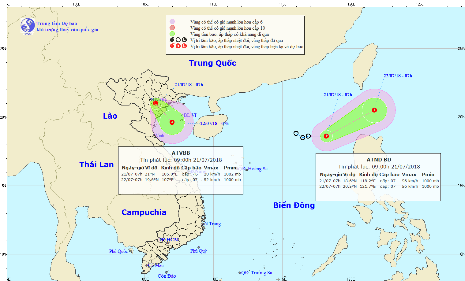 Bão số 3 (Sơn Tinh) sắp hồi sinh