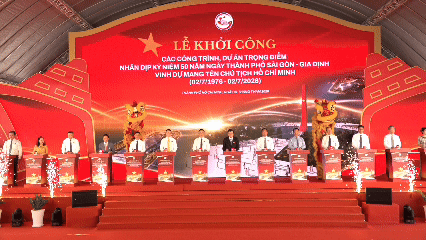 TPHCM khởi công 8 công trình, dự án trọng điểm chào mừng 50 năm thành phố mang tên Bác