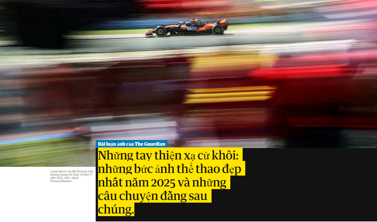 Những bức ảnh thể thao đẹp nhất năm 2025 và câu chuyện đằng sau 