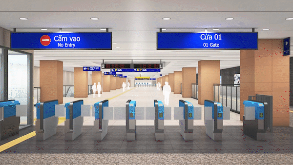 First look at ground floor at Ba Son station for Ben Thanh-Suoi Tien metro train
