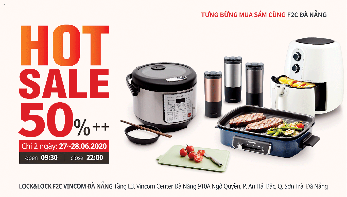 Mùa hè tưng bừng với Hot Sale - 50%++ tại Lock&Lock F2c Ðà Nẵng