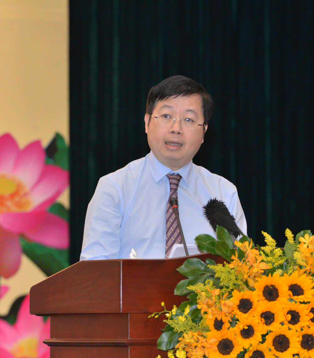 Thứ trưởng Bộ TT-TT Nguyễn Thanh Lâm phát biểu tại hội nghị. Ảnh: CAO THĂNG Thứ trưởng Bộ TT-TT Nguyễn Thanh Lâm phát biểu tại hội nghị. Ảnh: CAO THĂNG