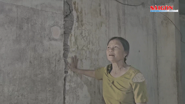 Nhà dân nứt ngang nứt dọc bên cạnh dự án thi công đường bộ cao tốc Bắc - Nam