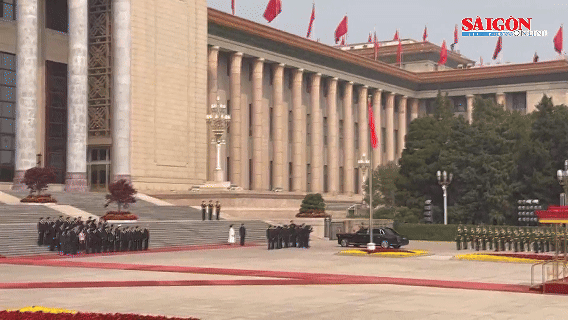 Lễ đón trọng thể Tổng Bí thư, Chủ tịch nước Tô Lâm thăm cấp Nhà nước đến Trung Quốc