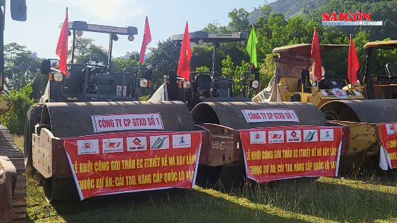 Khởi công dự án cải tạo, nâng cấp Quốc lộ 14D, nối cửa khẩu quốc tế Nam Giang