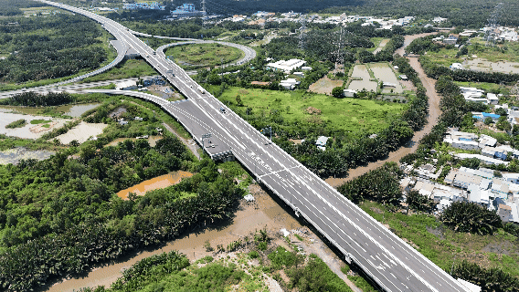 Tuyến cao tốc Bến Lức - Long Thành: Băng rừng ngập mặn, chinh phục cầu dây văng tĩnh không cao nhất Việt Nam