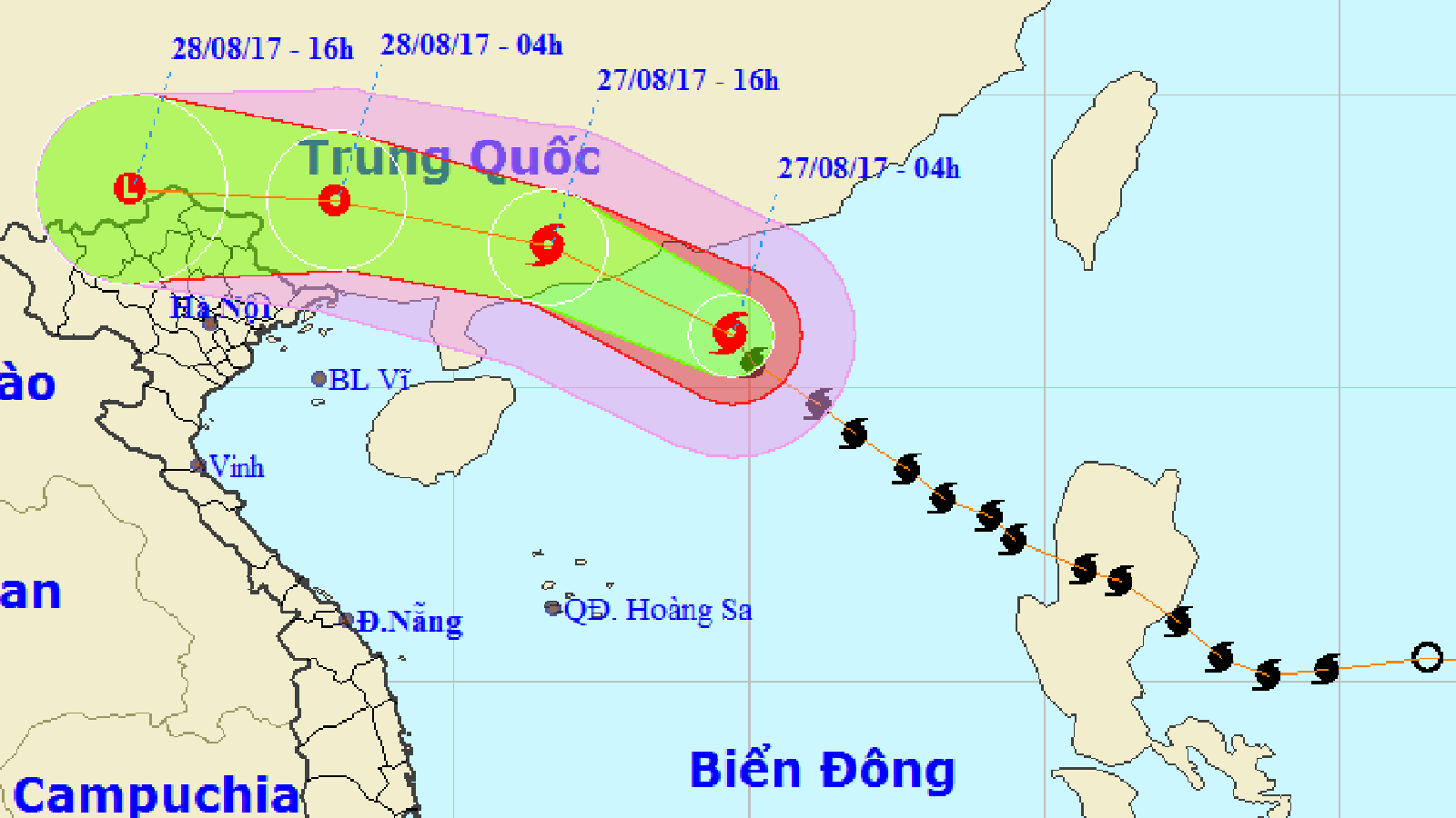 Bão số 7 đi vào đất liền tỉnh Quảng Đông (Trung Quốc), Bắc bộ mưa diện rộng 4 ngày ảnh 1