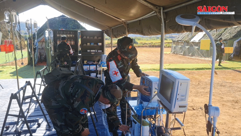 Việt Nam - Lào - Campuchia diễn tập quân y tại khu vực biên giới chung