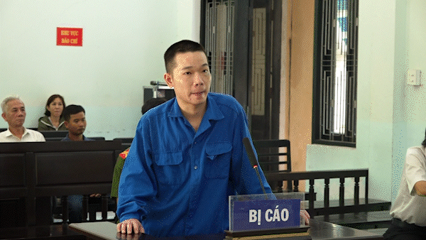 Bị cáo Sang tại tòa