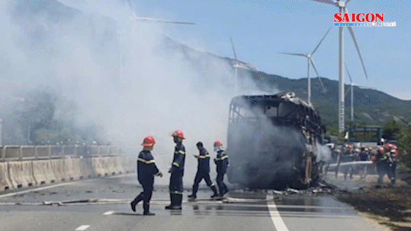 Hiện trường vụ cháy. Ảnh: NDCC