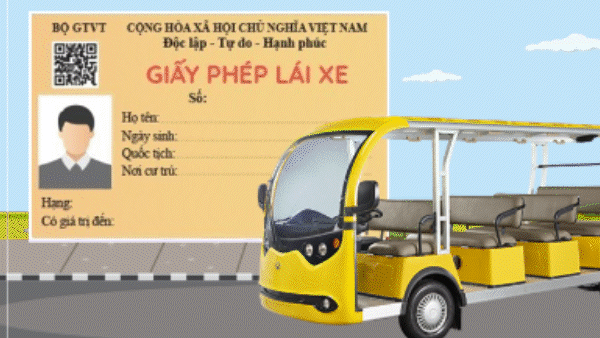 Giấy phép lái xe hạng B sẽ bao gồm cả ô tô điện