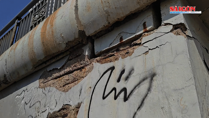 Cận cảnh cầu Trần Phú ở Nha Trang xuống cấp