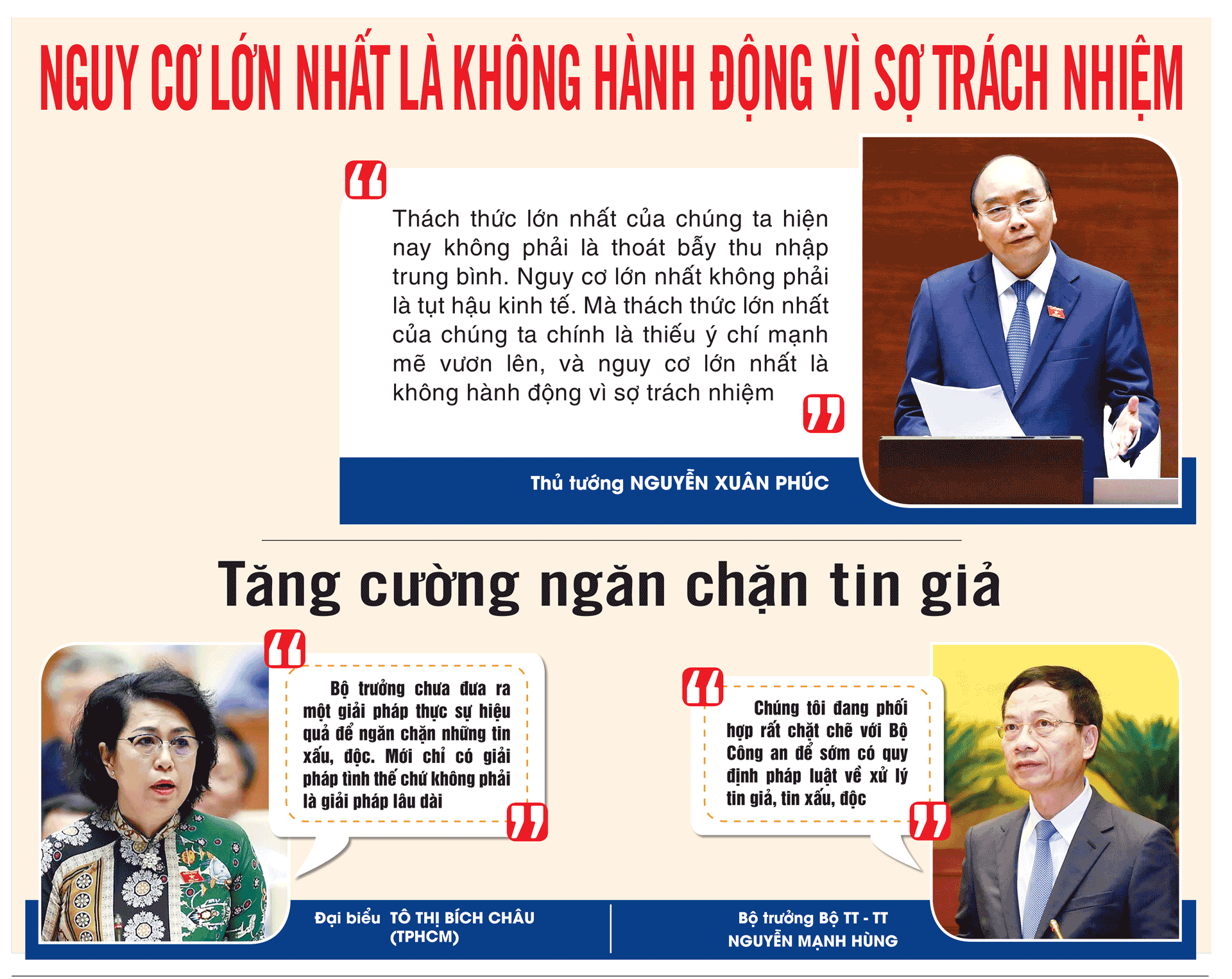 Nguy cơ lớn nhất là không hành động vì sợ trách nhiệm