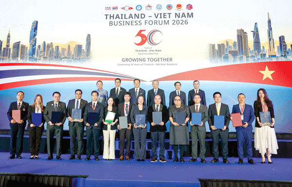 Tổng Bí thư, Chủ tịch nước Tô Lâm và Thủ tướng Thái Lan Anutin Charnvirakul dự Diễn đàn Doanh nghiệp Việt Nam - Thái Lan, ngày 28-5. Ảnh: TTXVN