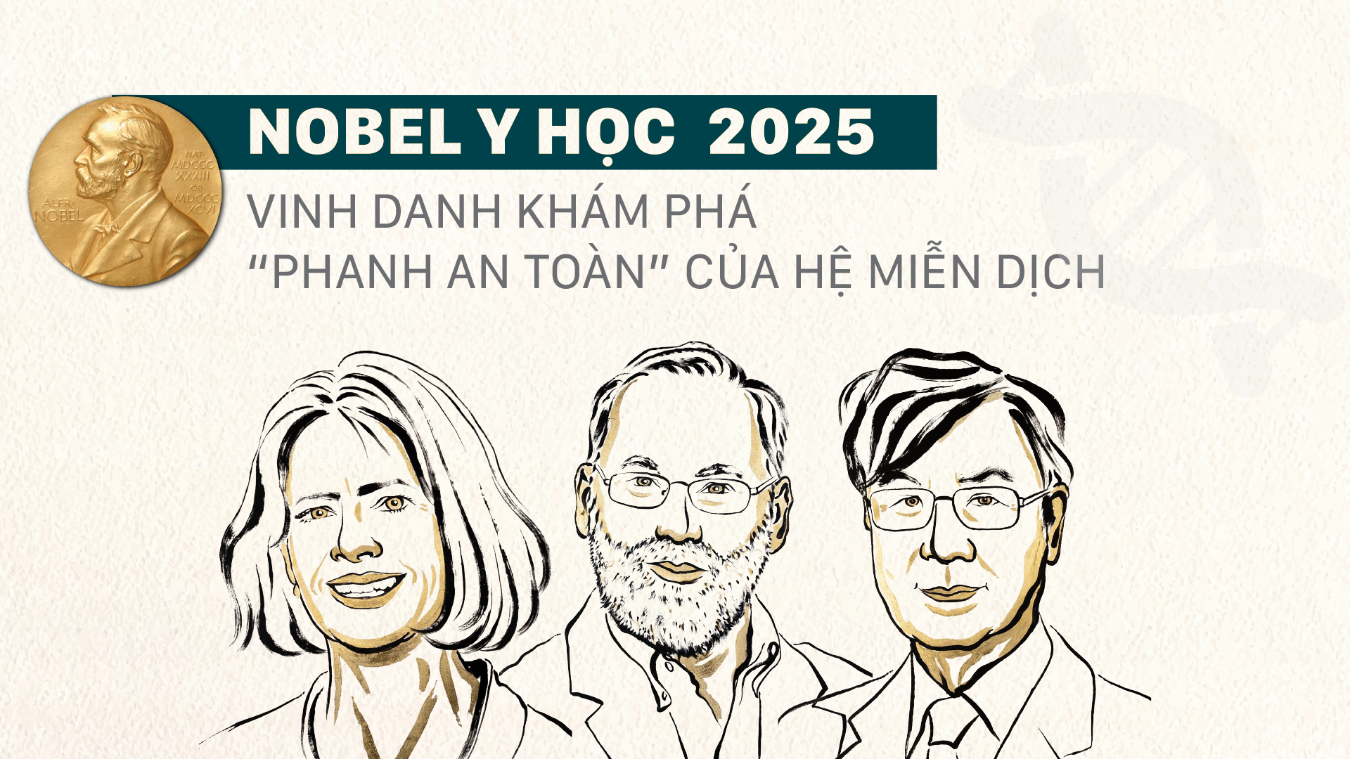 Giải Nobel Y học 2025 - Vinh danh khám phá “phanh an toàn” của hệ miễn dịch 