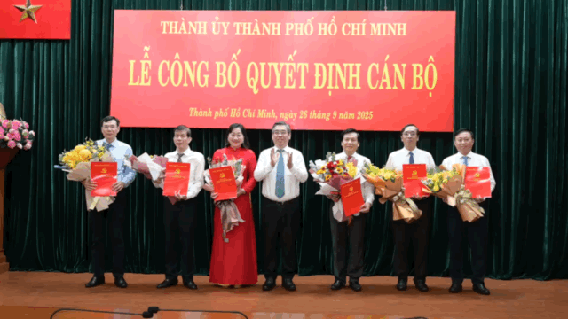 Ban Thường vụ Thành ủy TPHCM bổ nhiệm lãnh đạo Báo Sài Gòn Giải Phóng