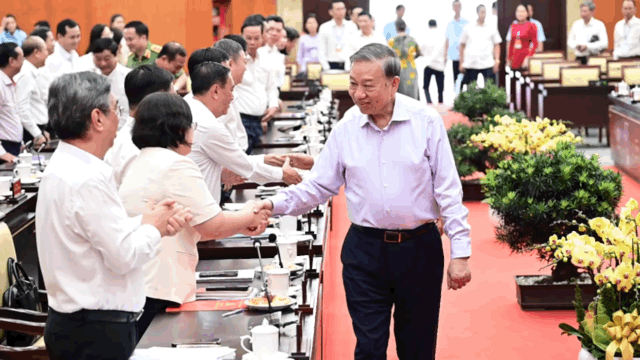 Tổng Bí thư, Chủ tịch nước Tô Lâm làm việc với Ban Thường vụ Thành ủy TPHCM