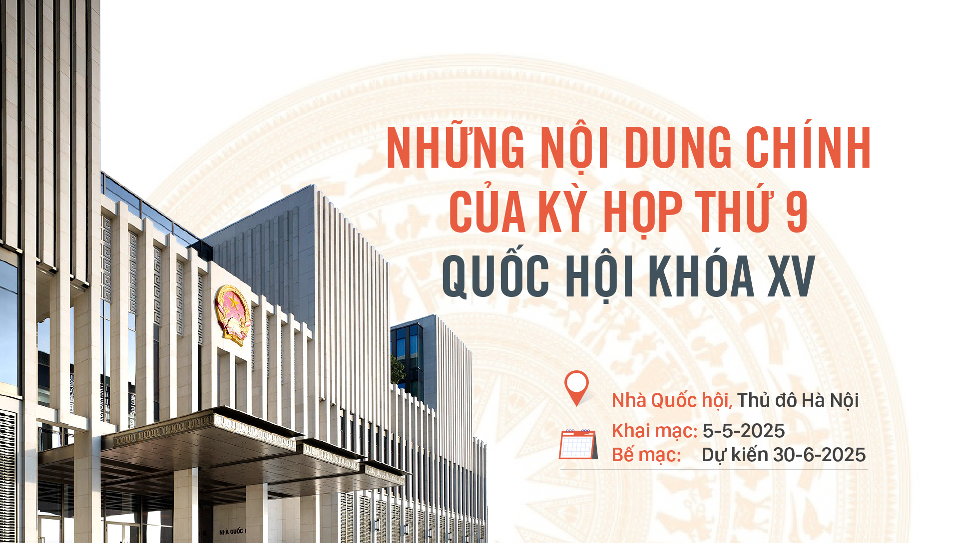 Những nội dung chính của Kỳ họp thứ 9, Quốc hội khóa XV