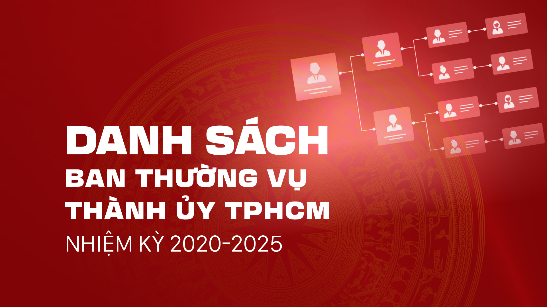 Danh sách Ban Thường vụ Thành ủy TPHCM nhiệm kỳ 2020–2025