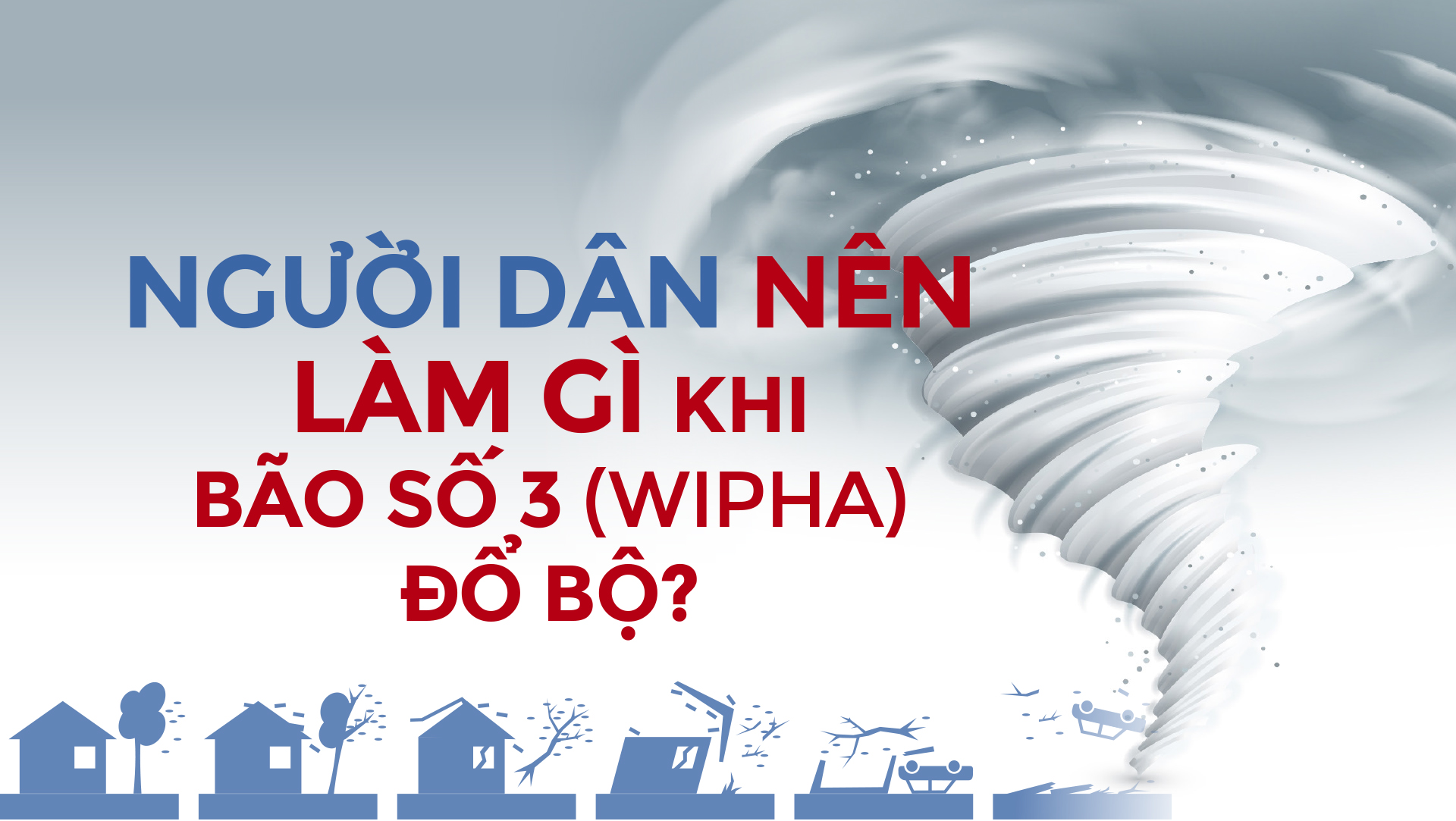 Người dân nên làm gì khi bão số 3 (Wipha) đổ bộ?