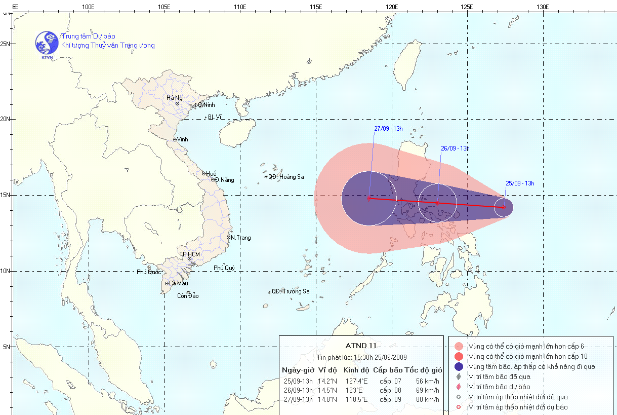 Áp thấp nhiệt đới sẽ mạnh lên thành bão