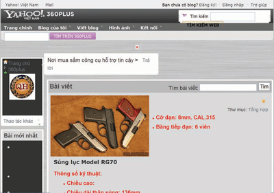 Weapons advertised on the Internet, can only lead to their misuse (Photo: SGGP)