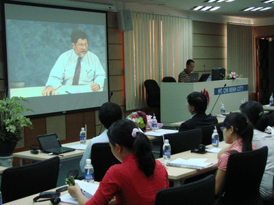 The ‘International Symposium on Neonatal Care’ being organized in Ho Chi Minh City (Photo: Thanh Binh)