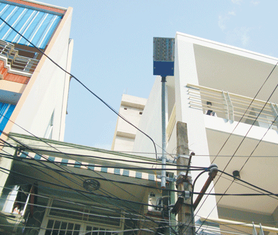 Đèn LED Nano lắp đặt tại ngõ 127 Lý Tự Trọng, quận Hải Châu, thành phố Đà Nẵng.