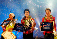 Pham Anh Khoa (L), Ha Anh Tuan (M) and Nguyen Hoang Hai (R)