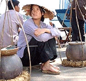 Actress Truong Ngoc Anh in "Ao Lua Ha Dong"