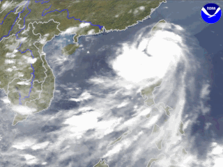 Typhoon Chebi Weakens to Tropical Low ảnh 1