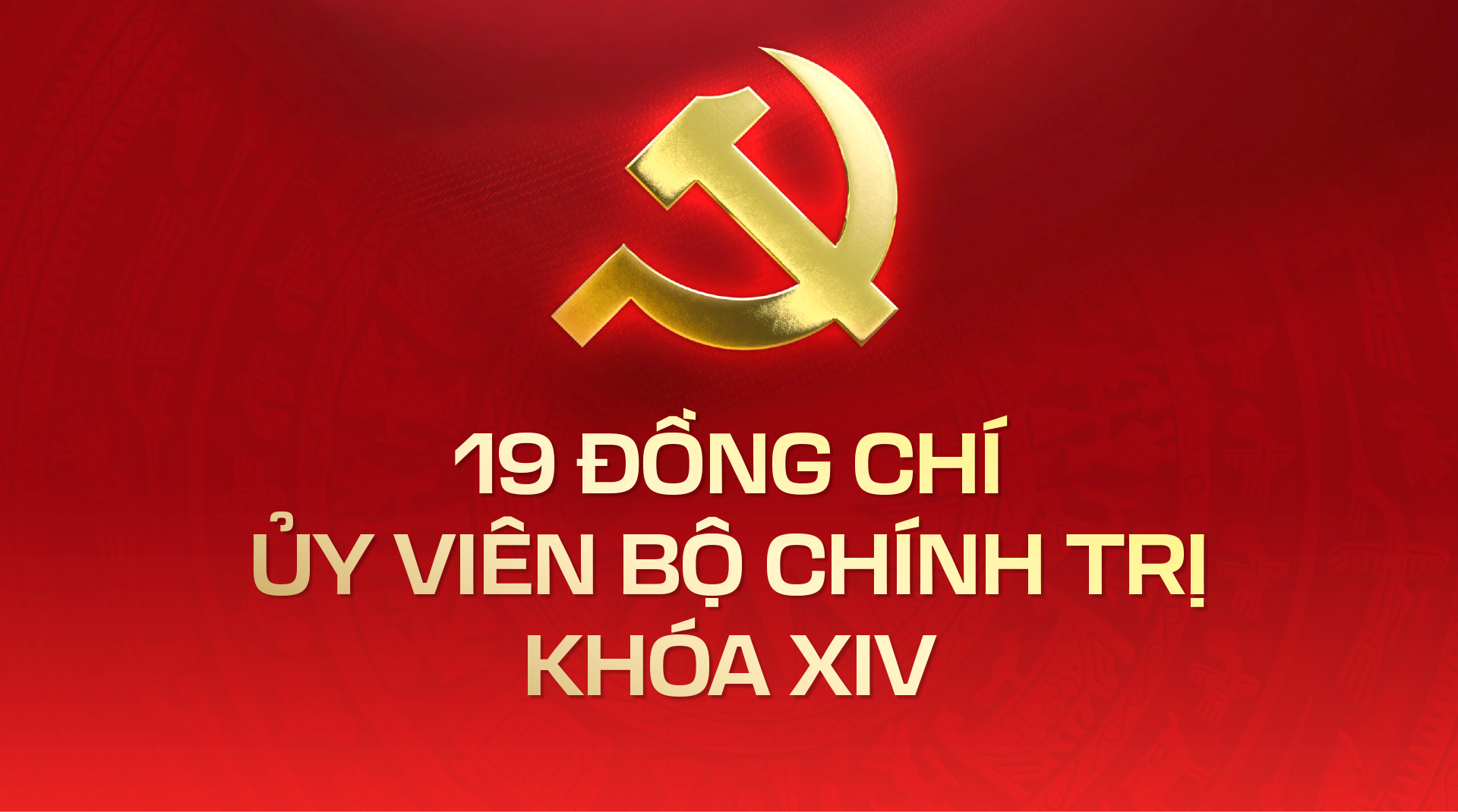19 đồng chí ủy viên Bộ Chính trị khóa XIV