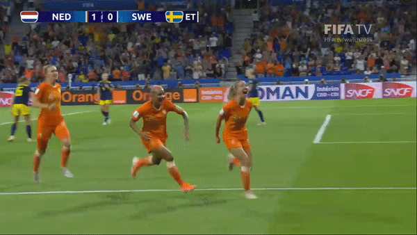 World Cup nữ, Hà Lan - Thụy Điển 1-0: Jackie Groenen sút xa đẹp mắt giành vé chung kết