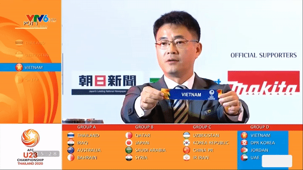 Bốc thăm chia bảng VCK U23 châu Á 2020, HLV Park Hang Seo gặp CHDCND Triều Tiên