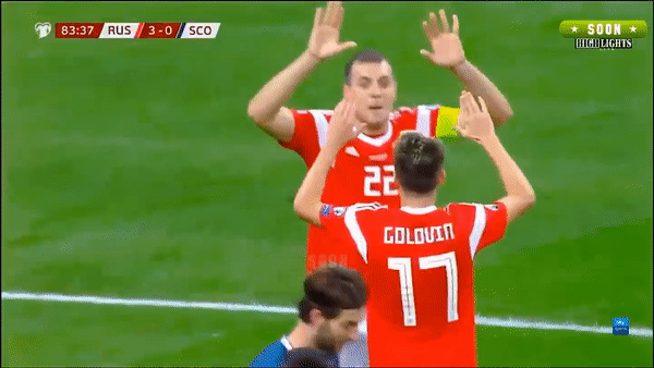 Nga - Scotland 4-0: Artem Dzyuba lập cú đúp, Magomed Ozdoev, Aleksandr Golovin góp công thắng đậm