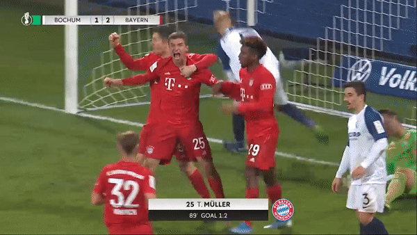 VfL Bochum - Bayern Munich 1-2: Gnabry gỡ hòa, Thomas Muller kịp giành 3 điểm